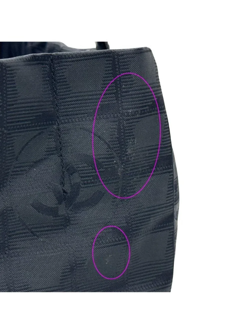 Chanel New Travel Tote PM Nylon Black Gold Shoulder